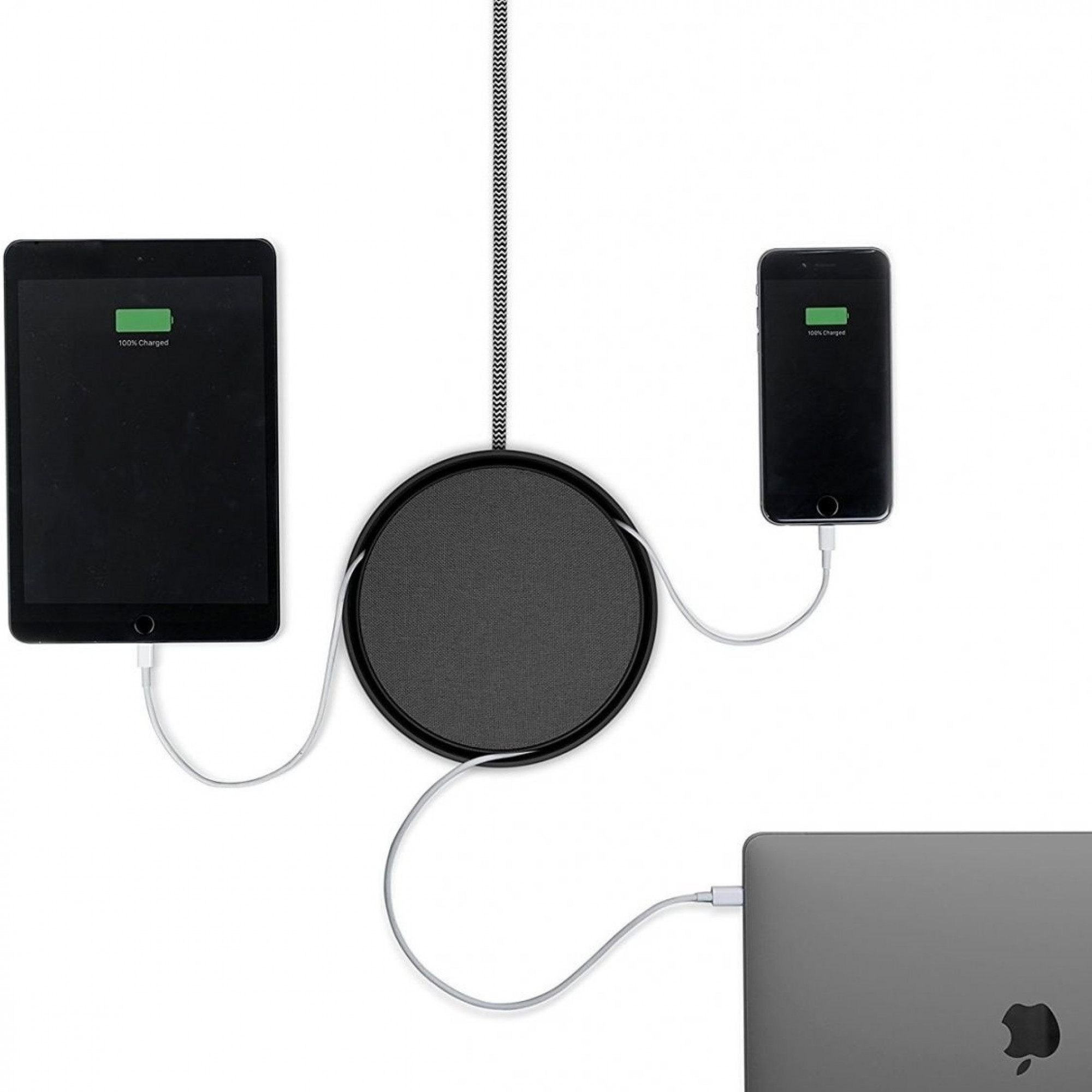 Зарядное Native Union Eclipse Charger 3-Port USB Wood Black (EC-BLK-WD-EU)